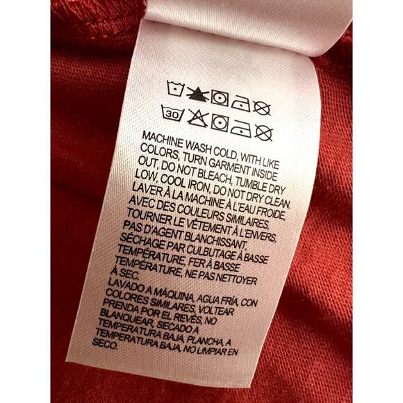 Lucky Brand Womens size XL top orange liberty floral print square neckline - Picture 12 of 12